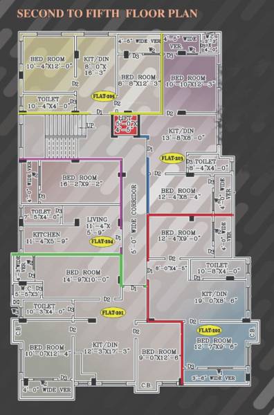  elite Elite Cluster Plan From 2nd to 5th Floor
