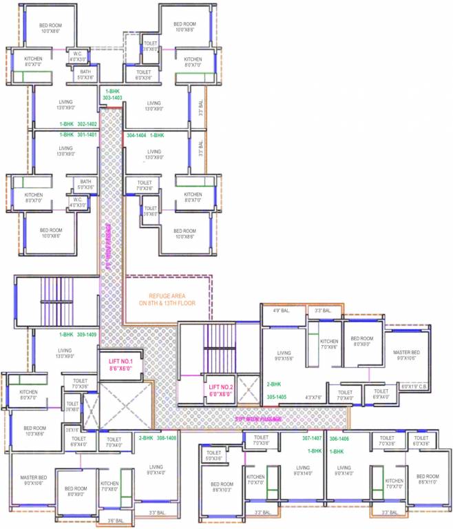  aloha Tower 3 Cluster Plan For 14th Floor