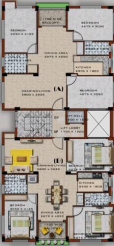  shanti-dhara-coopeartive-society Shanti Dhara Coopeartive Society Cluster Plan From 1st To 4th Floor