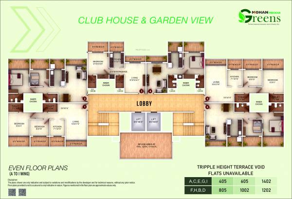 precious-greens-phase-i Wing A - Tower 17 Cluster Plan