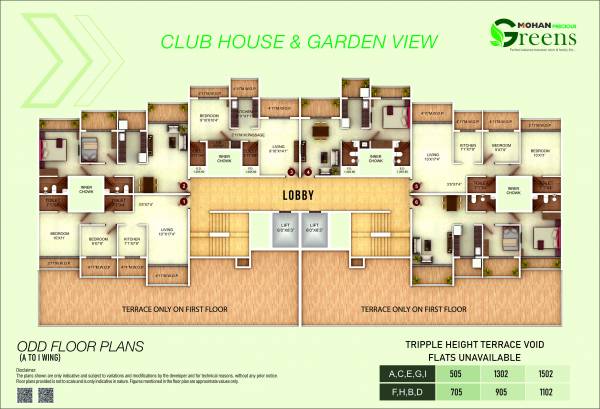  precious-greens-phase-i Wing A - Tower 17 Cluster Plan