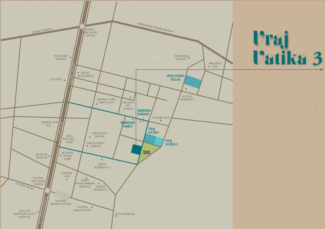  vraj vatika 3 Location Plan