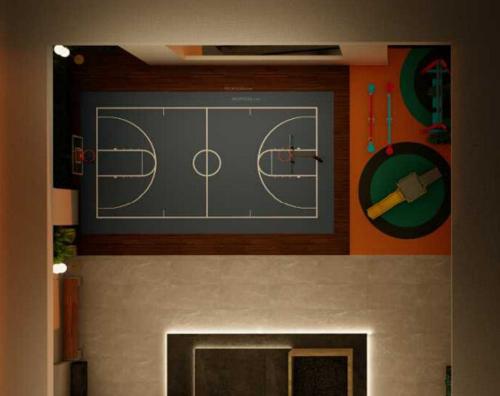  queens-tower Basketball Court