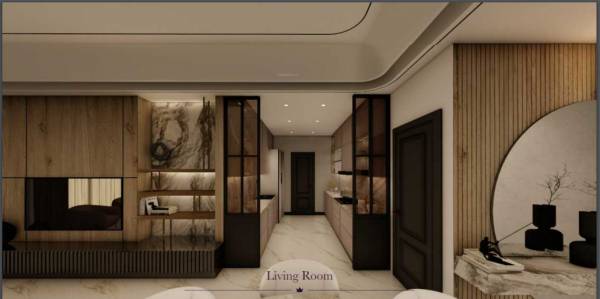  queens-tower Living Area