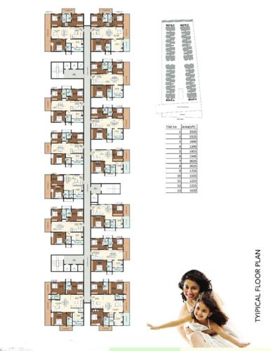 Block A, B, C And D Cluster Plan For Typical Floor the-marvel-of-miyapur Block A, B, C And D Cluster Plan For Typical Floor