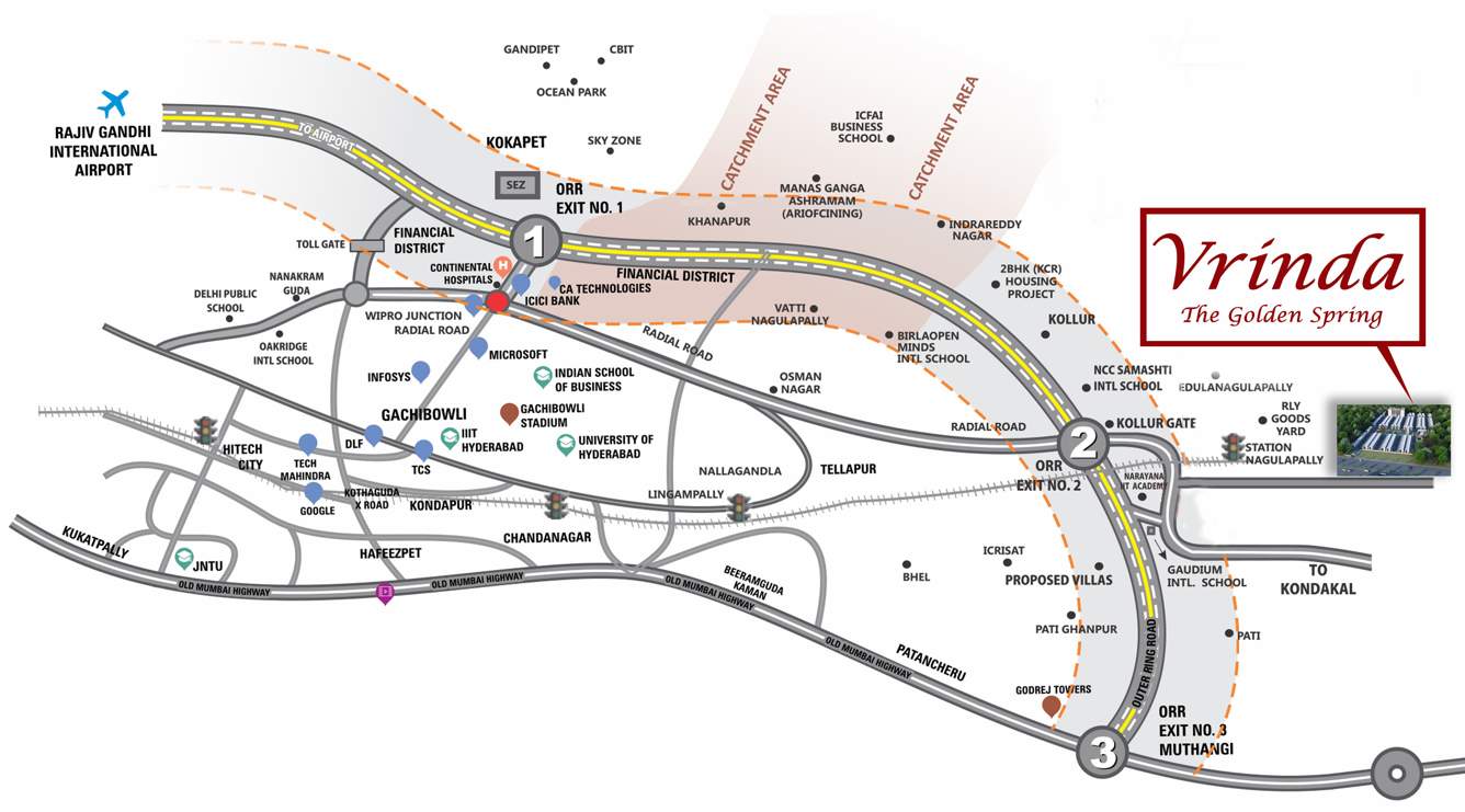  vrinda the golden spring Location Plan