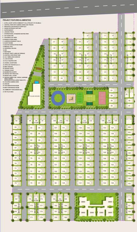  vrinda luxury villas Master Plan
