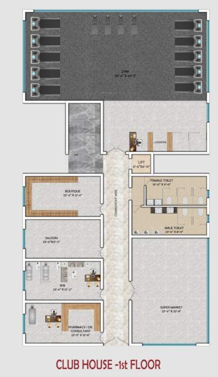  skylark 1 Skylark 1 Cluster Plan For 1st Floor Club House
