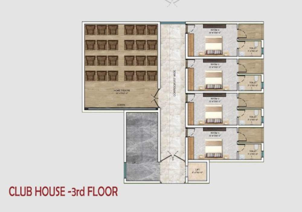  skylark 1 Skylark 1 Cluster Plan For 3rd Floor Club House