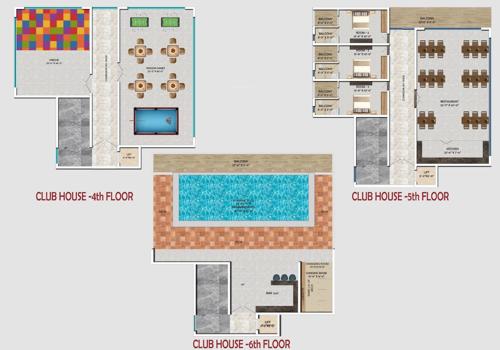 Skylark 1 Cluster Plan From 4th to 6th Floor Club House skylark-1 Skylark 1 Cluster Plan From 4th to 6th Floor Club House