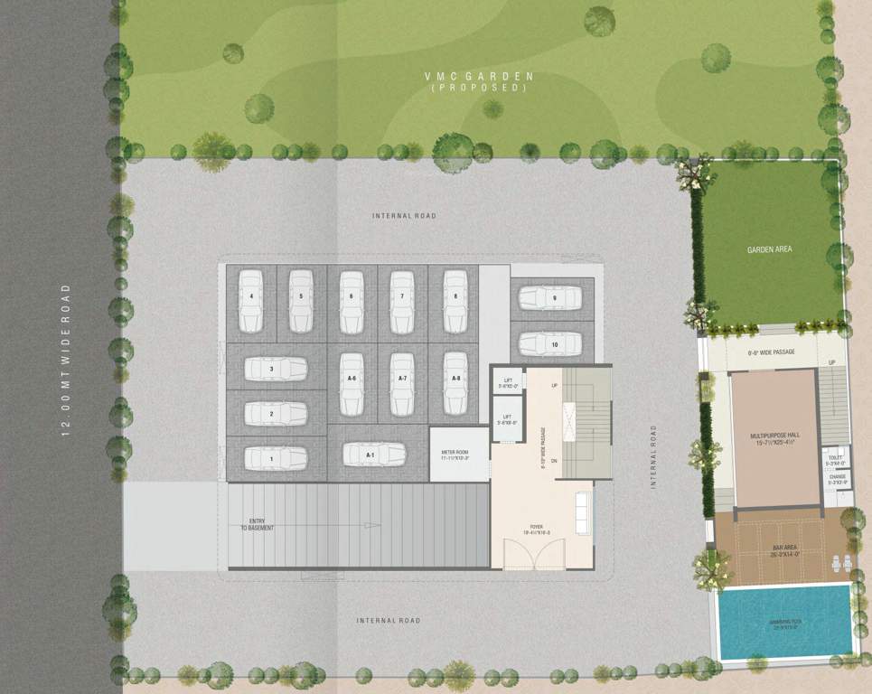  green leaf antilia Green Leaf Antilia Cluster Plan For Ground Floor