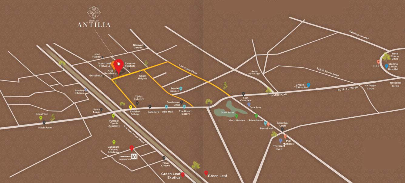  green leaf antilia Location Plan