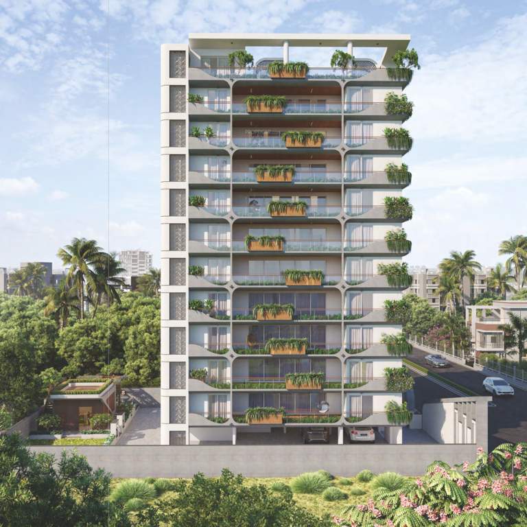  green leaf antilia Elevation