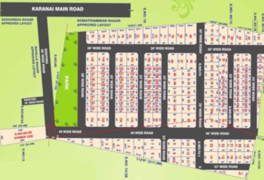  s v r nagar Layout Plan