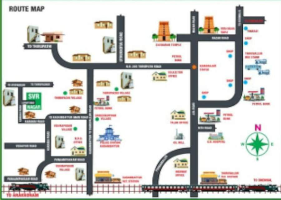  s v r nagar Location Plan