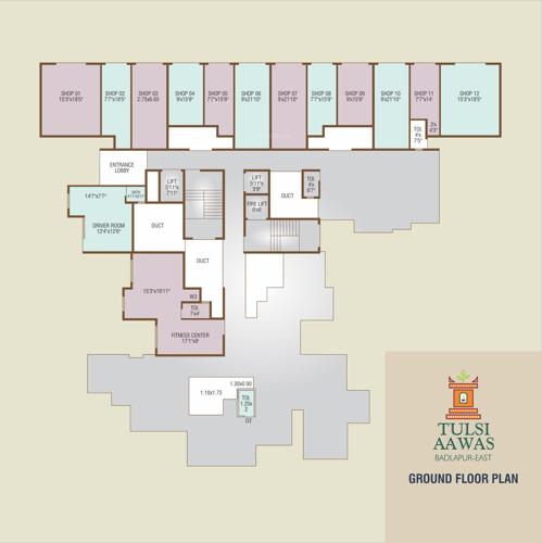  tulsi-aawas Tulsi Aawas Cluster Plan for ground Floor