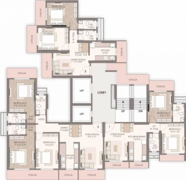  jiten-chs Jiten CHS Wing A Cluster Plan