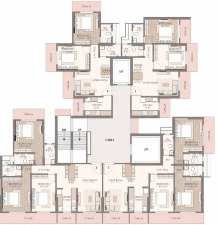  jiten chs Jiten CHS Wing B Cluster Plan