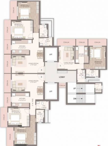  jiten-chs Jiten CHS Wing C Cluster Plan