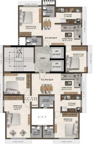  redevelopment-of-gold-coin-chsl Gold Coin CHSL Typical Upper Cluster Plan