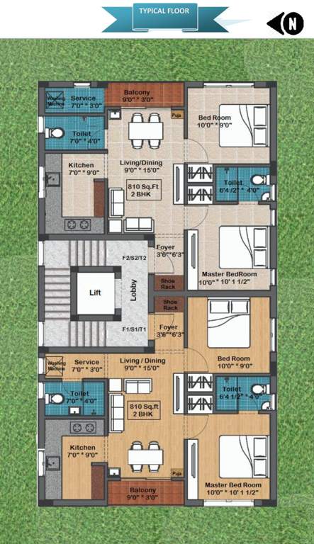 park vista Park Vista Cluster Plan For Typical Floor