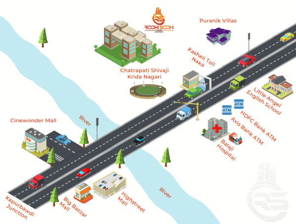  riddhi-siddhi-park Location Plan