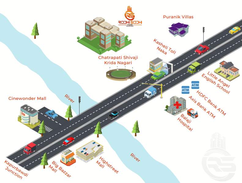  riddhi siddhi park Location Plan