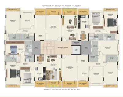  crystal-garden Crystal Garden Cluster Plan From 1st To 6th Floor