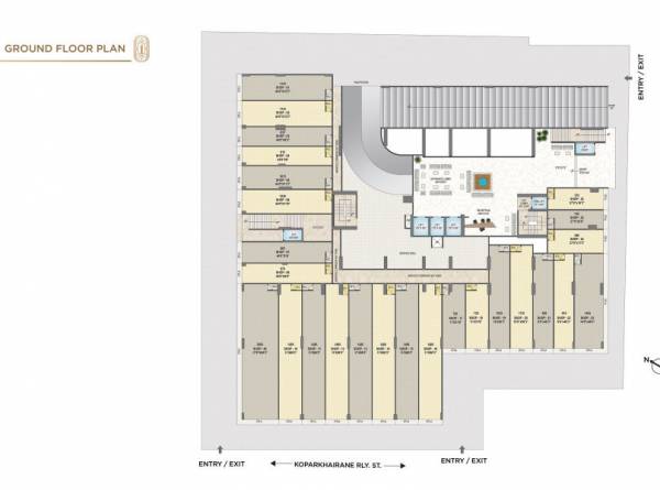  one-luxuria One Luxuria Cluster Plan for ground Floor