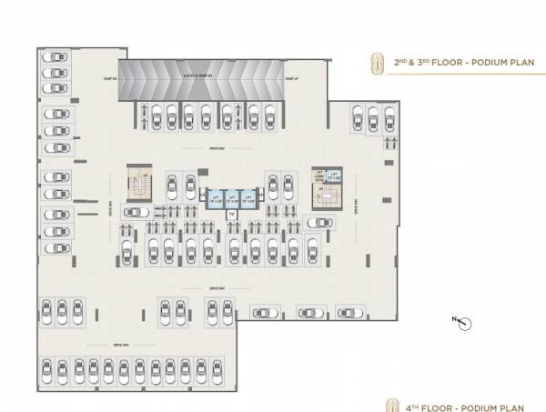  one-luxuria One Luxuria Cluster Plan from 2nd to 3rd Floor