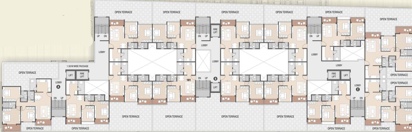  shivalik skygreen Shivalik Skygreen Cluster Plan For 1st Floor