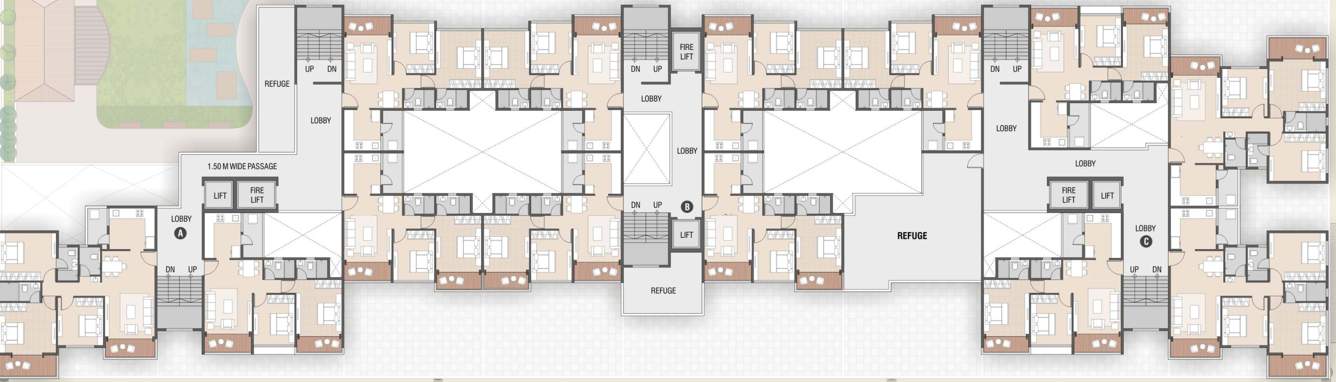  shivalik skygreen Shivalik Skygreen Cluster Plan For 8th Floor