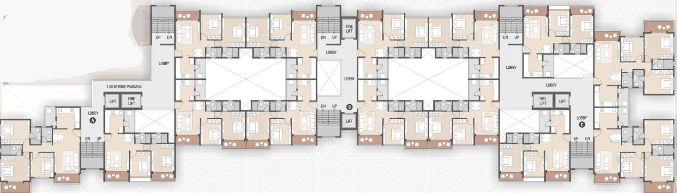  shivalik skygreen Shivalik Skygreen Cluster Plan From 3rd To 7th Floor