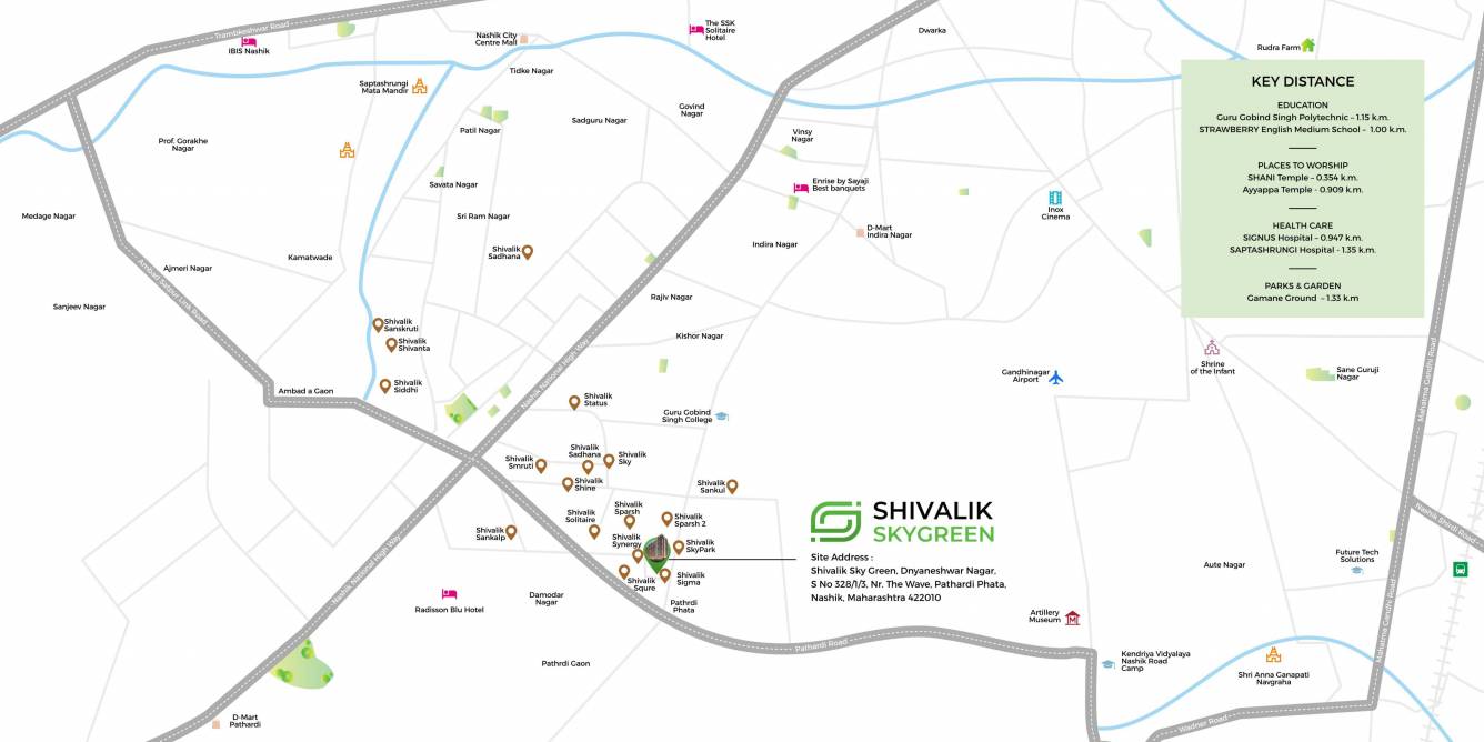  shivalik skygreen Location Plan