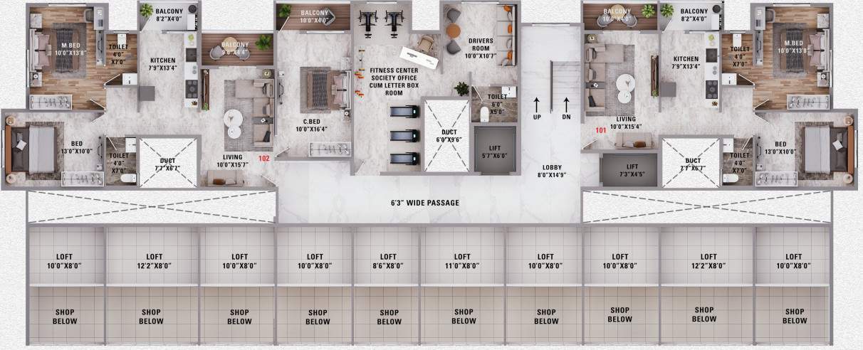  shivalik sagar Shivalik Sagar Cluster Plan For 1st Floor