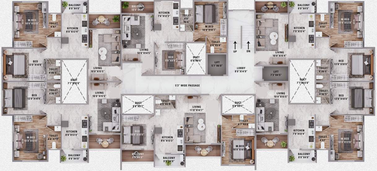  shivalik sagar Shivalik Sagar Typical Cluster Plan