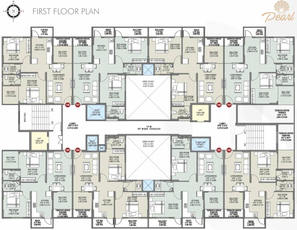 pride Pearl Cluster Plan for 1st Floor