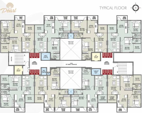 Pearl Cluster Plan from 2nd to 9th Floor pride Pearl Cluster Plan from 2nd to 9th Floor