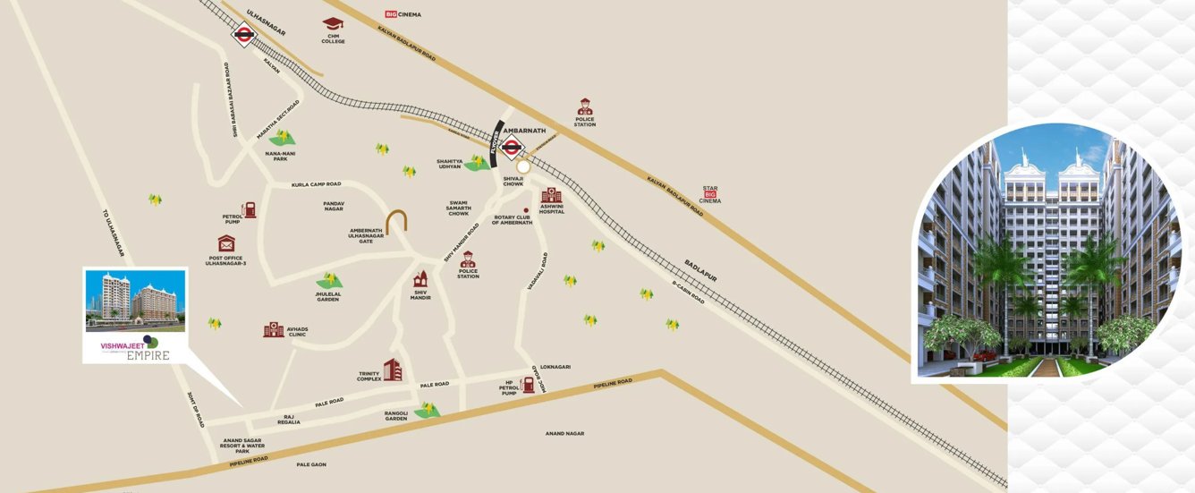  vishwajeet empire Location Plan