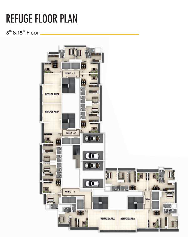  westwood 2 Westwood 2 Wing A And B Cluster Plan For 8th & 15th Floor