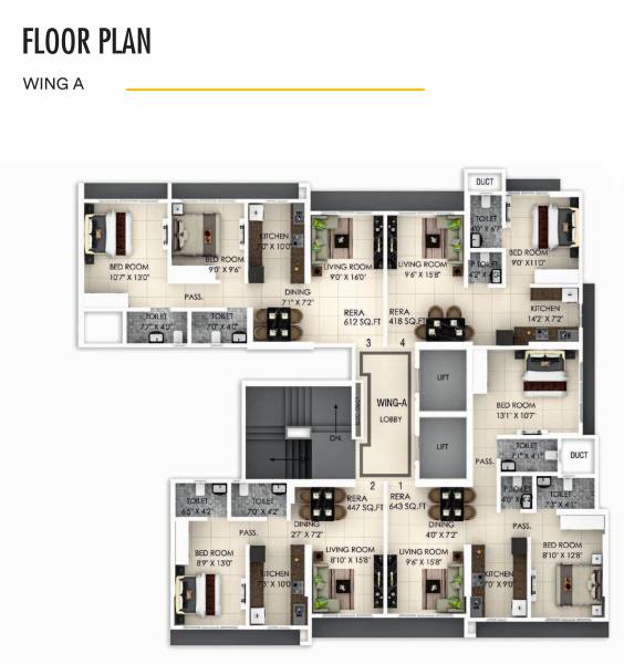  westwood-2 Westwood-2 Wing A Cluster Plan