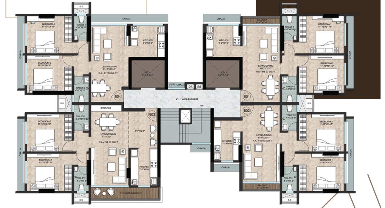  new abhiram chsl New Abhiram Chs Ltd Cluster Plan