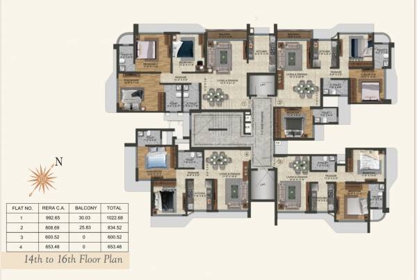  clermont JVMS Clermont Cluster Plan from 14th to 16th Floor