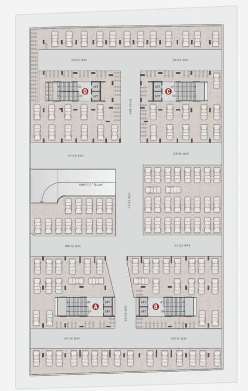  skyvue 126 Block A, B, C And D Cluster Plan For Lower Basement Floor