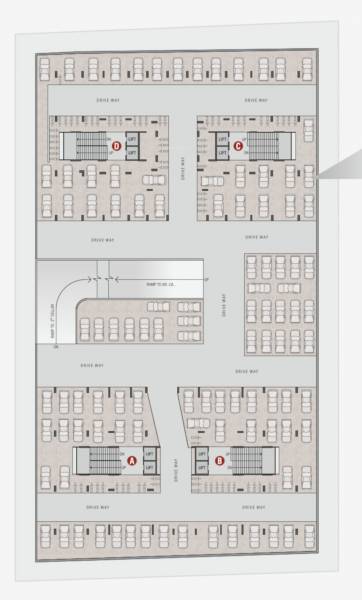  skyvue-126 Block A, B, C And D Cluster Plan For Upper Basement Floor