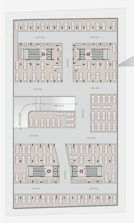  skyvue 126 Block A, B, C And D Cluster Plan For Upper Basement Floor