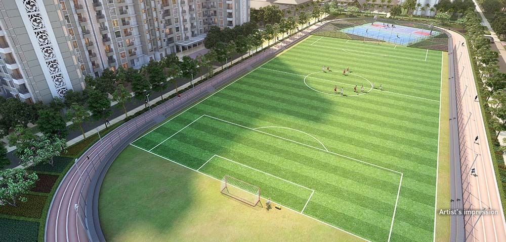 amara new launch tower Football Field
