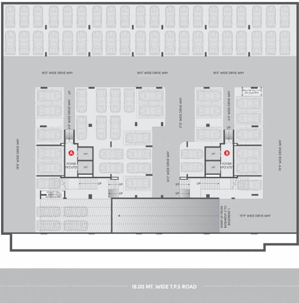  one Block A And Block B Basement 2 Cluster Plan