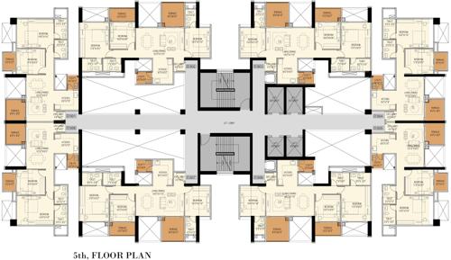  nakshatra Ganga Nakshatra Cluster Plan for 5th Floor