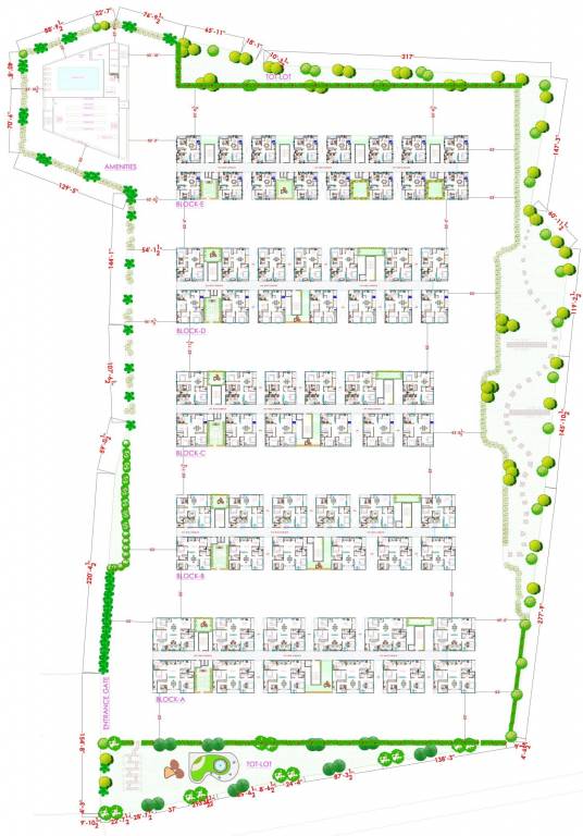  avasa evk Block   A To E Typical Cluster Plan